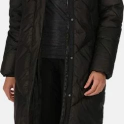 De Regatta Longley Extra Lange Jas - Dames - Waterafstotend - Geïsoleerd - Zwart -Dameskleding Verkoop 250x840 1