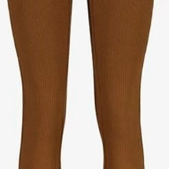 TwoDay Dames Rib Flared Loungebroek - Bruin - Maat XL