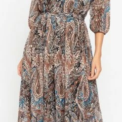 LOLALIZA Hemdjurk Met Paisleyprint - Groen - Maat 40 -Dameskleding Verkoop 325x840 1