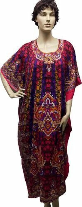 Merkloos Kaftan, Maxi Jurk, Bohemian Patroon, Nieuwe Collectie 1 Merkloos Kaftan, Maxi Jurk, Bohemian Patroon, Nieuwe Collectie