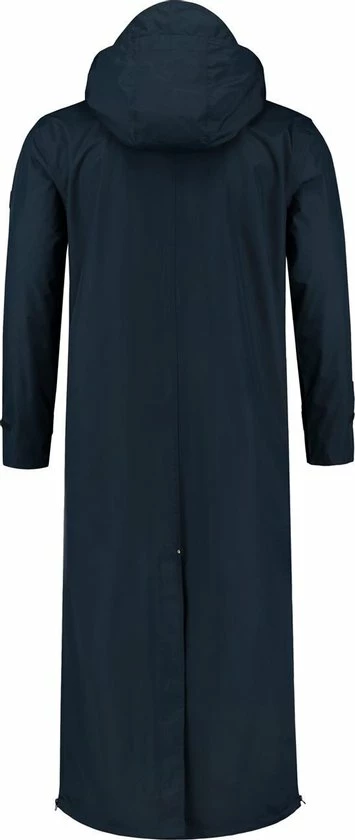 MGO Leisure Wear MGO Storm Extra Lange Regenjas - Dames Jack - Blauw - Maat XXL 2 MGO Leisure Wear MGO Storm Extra Lange Regenjas - Dames Jack - Blauw - Maat XXL - Afbeelding 2