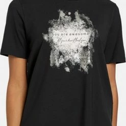 TAIFUN Dames T-shirt Met Print Op De Voorkant Black Gemustert-46 -Dameskleding Verkoop 358x840