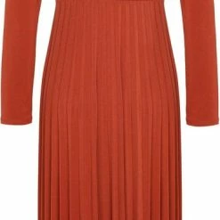 Cassis Lange, Effen Plisséjurk Met Decoratieve Knopen -Dameskleding Verkoop 368x840 1