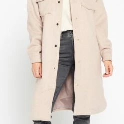 LOLALIZA Lange Mantel - Beige - Maat L 7 LOLALIZA Lange Mantel - Beige - Maat L -Dameskleding Verkoop 380x840 2