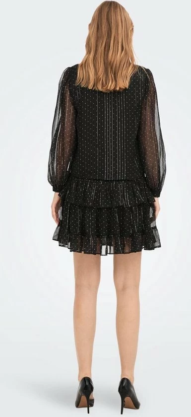 Jacqueline De Yong Blouse Jdycody L/s Bow Top Wvn 15275002 Black/tapiocat D Dames Maat - XS 4 Jacqueline De Yong Blouse Jdycody L/s Bow Top Wvn 15275002 Black/tapiocat D Dames Maat - XS - Afbeelding 4