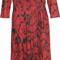 Promiss Lange, Gebreide Jurk Met Grafische Print -Dameskleding Verkoop 386x840 1