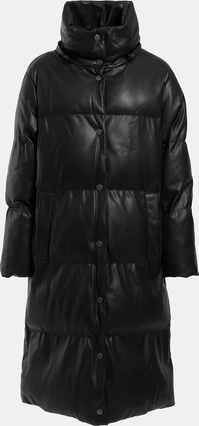 Guess Emilie Long Jacket Jassen - Zwart 5 Guess Emilie Long Jacket Jassen - Zwart - Afbeelding 5