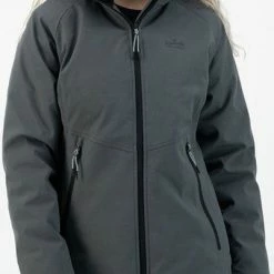 Kjelvik Dames Softshell Jas - Winter Softshell Jas Dames - Cato - Antraciet - Maat 48 -Dameskleding Verkoop 401x840