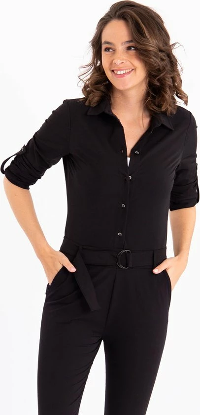 Zwarte Jumpsuit Van Je M'appelle - Dames - Travelstof - Maat 2XL - 1 Maat Beschikbaar 9 Zwarte Jumpsuit Van Je M'appelle - Dames - Travelstof - Maat 2XL - 1 Maat Beschikbaar - Afbeelding 9