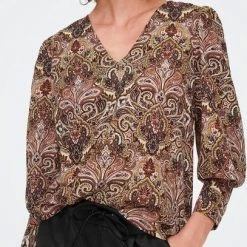 Jacqueline De Yong Blouse Jdymaxine L/s Top Wvn 15270304 Brown Patina/cordovan Dames Maat - XL -Dameskleding Verkoop 407x840 1