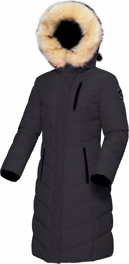 Paragoose - Lange Dames Winterjas - Model Julie - Teddy Gevoerde Capuchon - Zwart 6 Paragoose - Lange Dames Winterjas - Model Julie - Teddy Gevoerde Capuchon - Zwart - Afbeelding 6