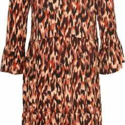 Cassis Korte Jurk In Viscose Met Dierenhuidmotief 11 Cassis Korte Jurk In Viscose Met Dierenhuidmotief -Dameskleding Verkoop 423x840 6