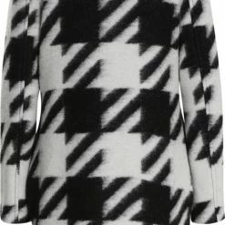 Cassis Wollen Mantel Met Pied-de-poulemotief Wollen Mantel Met Pied-de-poulemotief -Dameskleding Verkoop 454x840 1