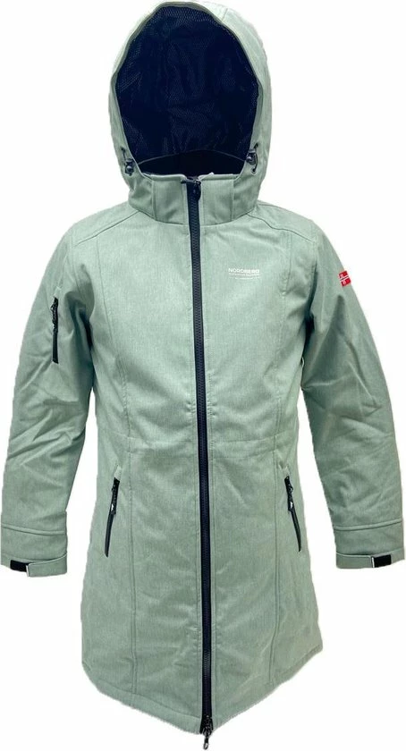 Nordberg GITTE Lange Winterjas - Dames - Mintgroen - Maat L 7 Nordberg GITTE Lange Winterjas - Dames - Mintgroen - Maat L - Afbeelding 7