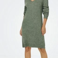 JDY JDYELANORA L/S V-NECK DRESS KNT NOOS Dames Jurk - Maat L -Dameskleding Verkoop 454x840 6
