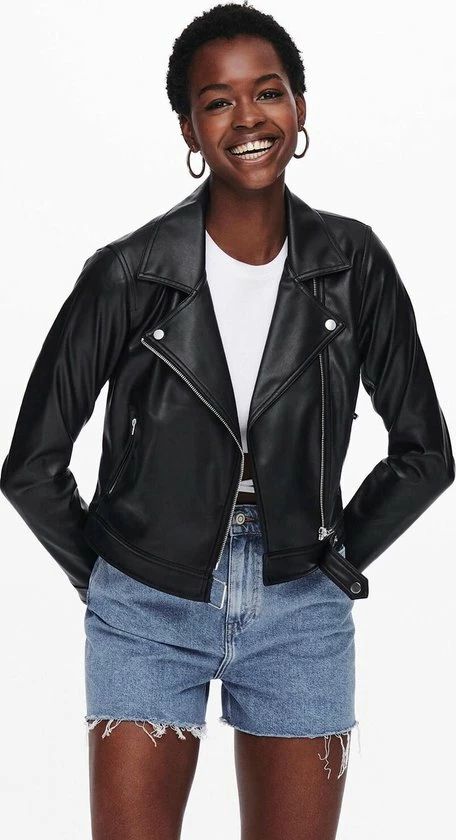 ONLY ONLBEST FAUX LEATHER BIKER OTW NOOS Dames Jas - Maat XXL 3 ONLY ONLBEST FAUX LEATHER BIKER OTW NOOS Dames Jas - Maat XXL - Afbeelding 3