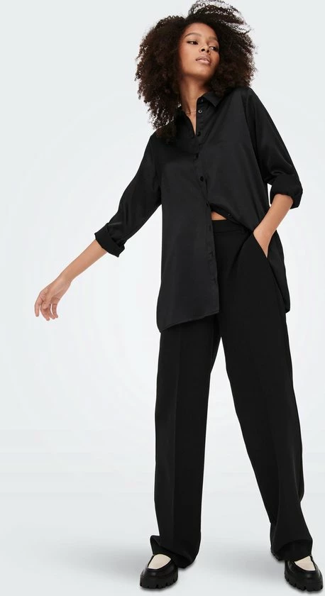 ONLY ONLVICTORIA LS LOOSE SATIN SHIRT NOOSWVN Dames Shirt - Maat L 4 ONLY ONLVICTORIA LS LOOSE SATIN SHIRT NOOSWVN Dames Shirt - Maat L - Afbeelding 4