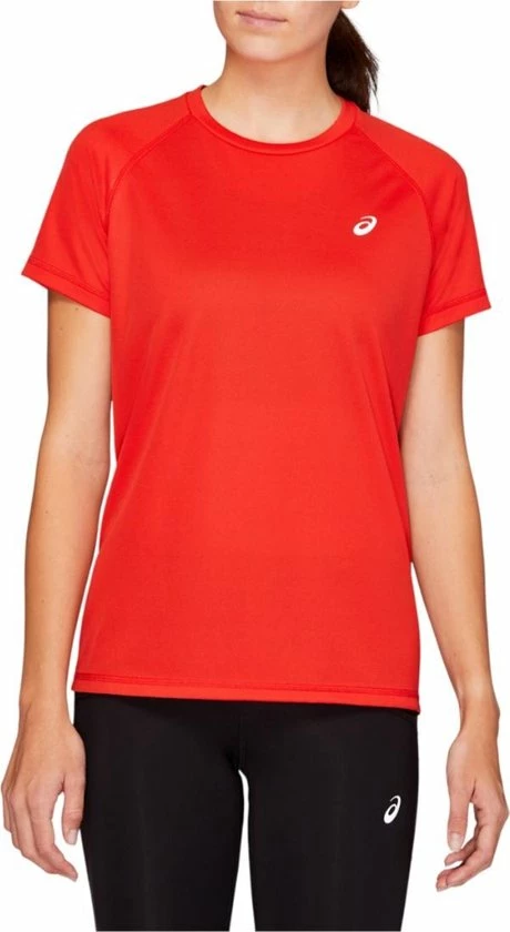 Asics Sport Run Top 150628-600, Vrouwen, Rood, T-shirt, Maat: M 1 Asics Sport Run Top 150628-600, Vrouwen, Rood, T-shirt, Maat: M