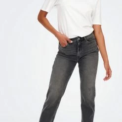 Only Jeans Onlemily Stretch Hw St Ank Cro614 N 15259634 Dark Grey Denim Dames Maat - W31 X L32 -Dameskleding Verkoop 460x840 7