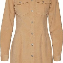 NOISY MAY NMJOY L/S CORDUROY DRESS Dames Jurk - Maat L