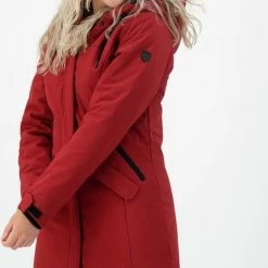 Kjelvik Dames Softshell Parka - Winterparka Softshell - Chanela - Rood - Maat 40 6 Kjelvik Dames Softshell Parka - Winterparka Softshell - Chanela - Rood - Maat 40 -Dameskleding Verkoop 498x840