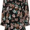 ONLY ONLSTAR L/S WRAP DRESS PTM Dames Jurk - Maat L