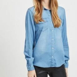 VILA VIBISTA DENIM SHIRT/SU-NOOS Dames Blouse - Maat L 27 VILA VIBISTA DENIM SHIRT/SU-NOOS Dames Blouse - Maat L -Dameskleding Verkoop 507x840 2