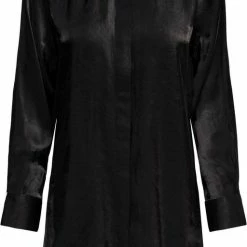Jacqueline De Yong Blouse Jdyparis L/s Long Shirt Wvn 15277532 Black Dames Maat - L