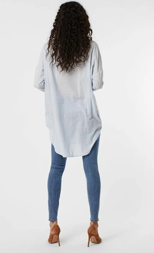 Vero Moda VMISABELL L/S FOLD UP TUNIC NOOS Dames Blouse - Maat XS 3 Vero Moda VMISABELL L/S FOLD UP TUNIC NOOS Dames Blouse - Maat XS - Afbeelding 3