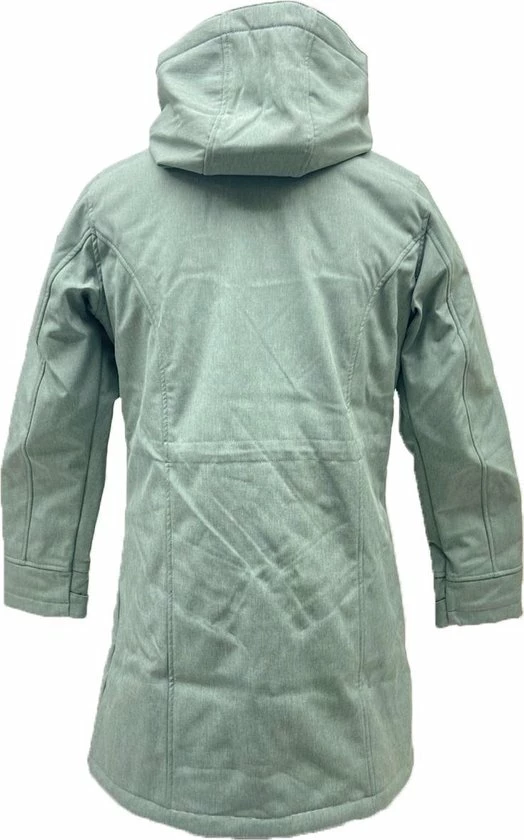 Nordberg GITTE Lange Winterjas - Dames - Mintgroen - Maat L 2 Nordberg GITTE Lange Winterjas - Dames - Mintgroen - Maat L - Afbeelding 2