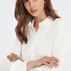 Jacqueline De Yong Blouse Jdyqueen L/s Collar Shirt Wvn 15270684 Cloud Dancer Dames Maat - XS -Dameskleding Verkoop 540x840 2