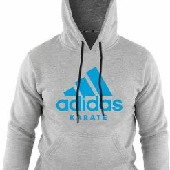 Adidas Community Hoodie Grijs/Blauw Karate Small