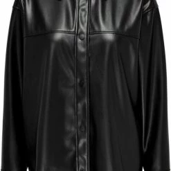 Only Jas Onlanne Faux Leathe Shacket Otw 15278552 Black Dames Maat - S