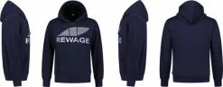 REWAGE Hoodie Premium Heavy Kwaliteit - Donkerblauw - XXL -Dameskleding Verkoop 550x217