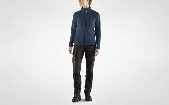 Fjallraven �vik Fleece Zip Sweater Outdoorvest Dames - Maat M 3 Fjallraven �vik Fleece Zip Sweater Outdoorvest Dames - Maat M - Afbeelding 3