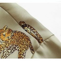 Merkloos MKL - Dames Blouses Lange Mouwen - Dierenprint - Vrouwen Satijn Blouse Luipaard Print - Shirts Vintage Office - Maat XS -Dameskleding Verkoop 550x375 1