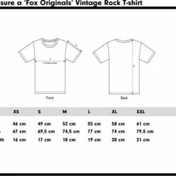 Fox Originals Vintage Rock T-shirt Amsterdam Heren & Dames Katoen Blue Dusk Blauw Maat S -Dameskleding Verkoop 550x382 2