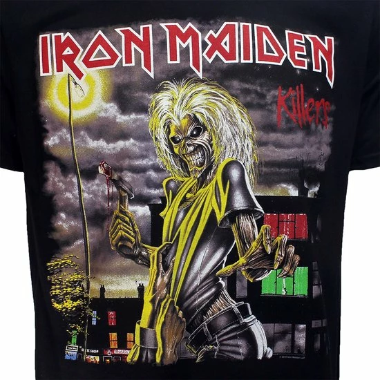 POPMERCH Iron Maiden Killers Album Cover Band T-Shirt - Officiële Merchandise 2 POPMERCH Iron Maiden Killers Album Cover Band T-Shirt - Officiële Merchandise - Afbeelding 2