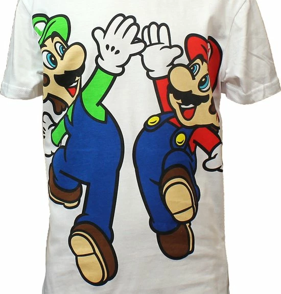 Super Mario - Mario & Luigi Boy S T-shirt 3 Super Mario - Mario & Luigi Boy S T-shirt - Afbeelding 3