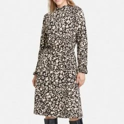 TAIFUN Dames Midi-jurk Met Bloemendessin Oak Gemustert-44 11 TAIFUN Dames Midi-jurk Met Bloemendessin Oak Gemustert-44 -Dameskleding Verkoop 550x579 3