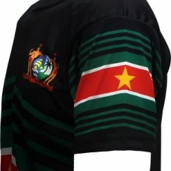 POPMERCH Suriname Vlag Techno Style Voetbal Sport T-Shirt - Origineel Design 6 POPMERCH Suriname Vlag Techno Style Voetbal Sport T-Shirt - Origineel Design -Dameskleding Verkoop 550x582