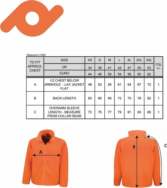 Merkloos Senvi Fleece Vest - Warm En Lichtgewicht - Kleur Oranje - 3XL 5 Merkloos Senvi Fleece Vest - Warm En Lichtgewicht - Kleur Oranje - 3XL - Afbeelding 5
