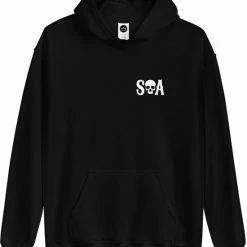 Gildan Hoodie Sweater | Sons Of Anarchy | Merchandise | Merch - Maat M - Trui - Zwart - Unisex - Katoen - Polyester - Capuchon - Lange Mouw - Steekzakken