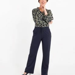 Blauwe Blouse Van Je M'appelle - Dames - Maat 2XL - 3 Maten Beschikbaar -Dameskleding Verkoop 550x651 1