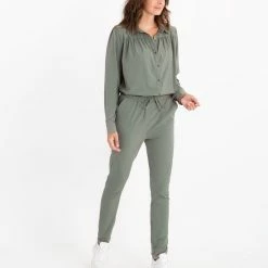 Groene Blouse Van Je M'appelle - Dames - Travelstof - Maat S - 5 Maten Beschikbaar -Dameskleding Verkoop 550x654