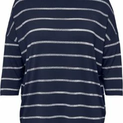 ONLY CARMAKOMA CARKARINA 3/4 LUREX TOP JRS Dames Top - Maat L-50/52