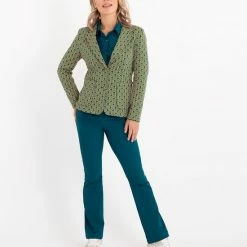 Blauwe Broek/Pantalon Van Je M'appelle - Dames - Travelstof - Maat 2XL - 7 Maten Beschikbaar -Dameskleding Verkoop 550x664 2