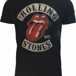 POPMERCH The Rolling Stones 1978 Tour T-Shirt Zwart - Officiële Merchandise