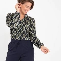 Blauwe Blouse Van Je M'appelle - Dames - Maat 2XL - 3 Maten Beschikbaar -Dameskleding Verkoop 550x677 4