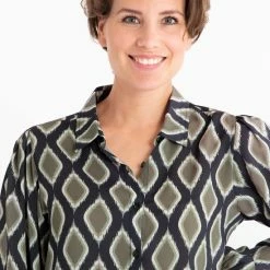 Blauwe Blouse Van Je M'appelle - Dames - Maat 2XL - 3 Maten Beschikbaar -Dameskleding Verkoop 550x677 5